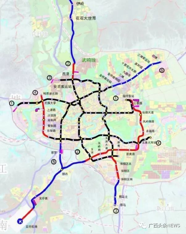 南宁地铁线路图最新科技引领城市出行新时代，最新南宁地铁线路图概览