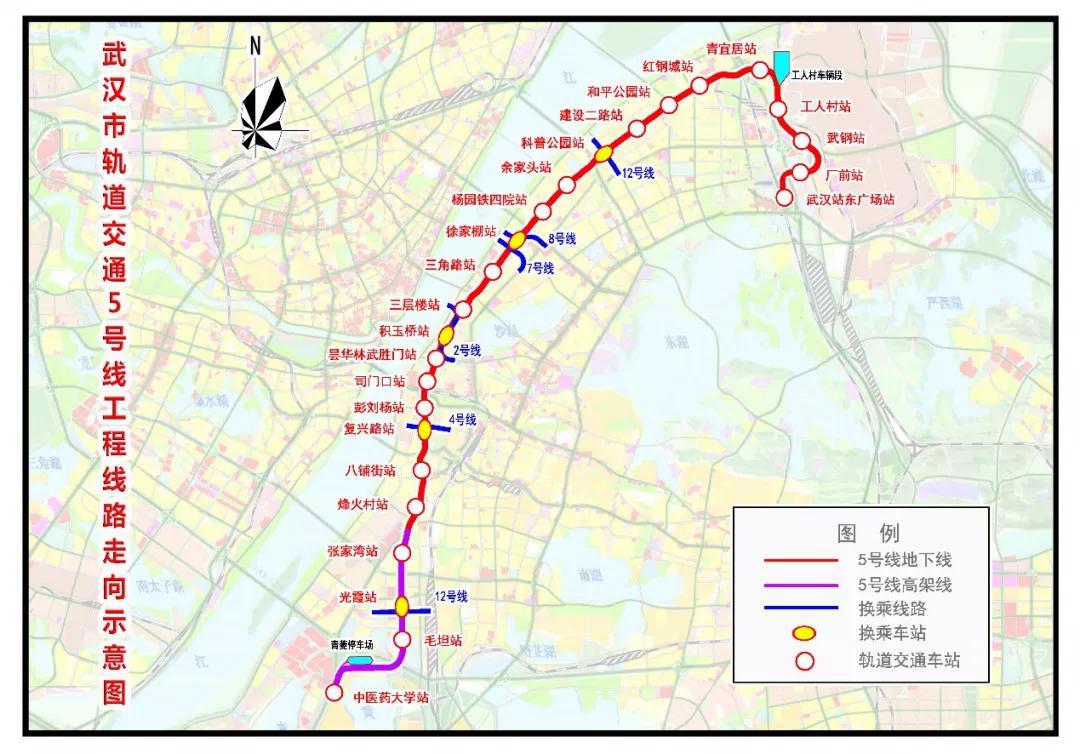 武汉地铁线路图最新更新